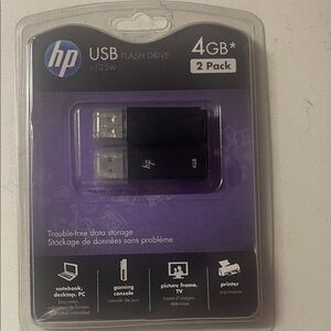 HP 4GB USB Flash Drive Duo - Black